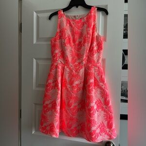 Coral Gianni Bini tank, flair dress.
